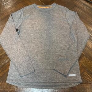 Omni-Wool Wool Blend Long Sleeve Tee Gray L Unisex Base Layer